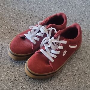 Vans Kids Sneakers in Red with White Accents